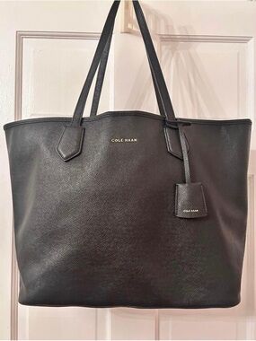 Cole Haan Black Saffiano Leather Tote